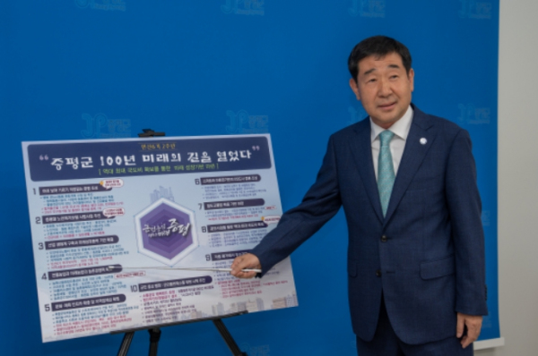 이재영 군수 취임 2주년 브리핑