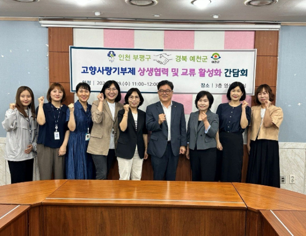 예천군–인천광역시 부평구, 고향사랑 기부금 상호 기부