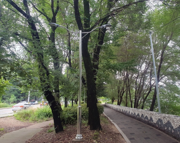 의정부시, 자원회수시설 소공원 가로등 LED로 전면 교체